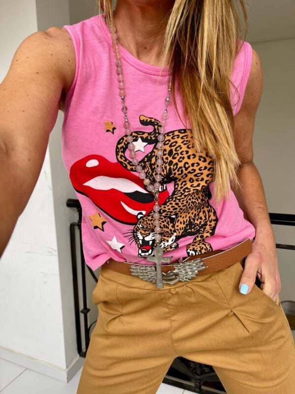 Musc julita fucsia tigre flores
