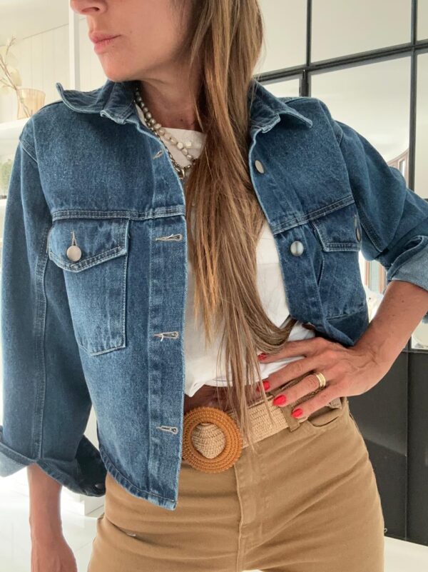 Camisaco denim alas oro - Image 2