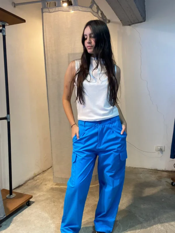 Pantalón Fauda Turquesa