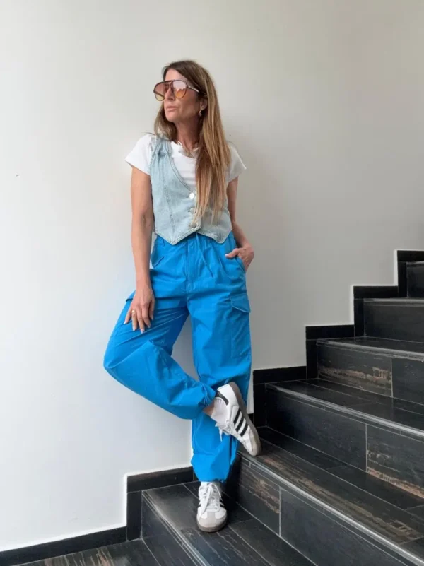 Pantalón Fauda Turquesa