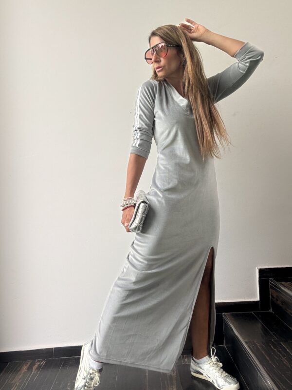 Vestido  Tao plush gris - Image 5