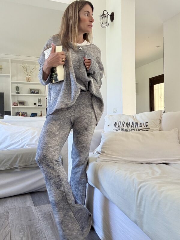Sweater otoño gris Melange - Image 5