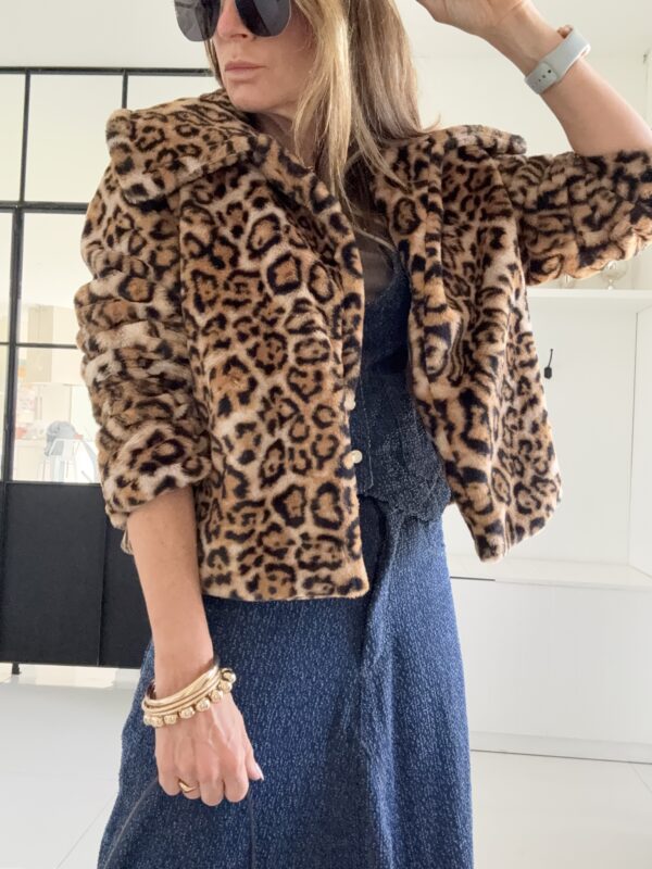 Chaqueta piel animal print - Image 6
