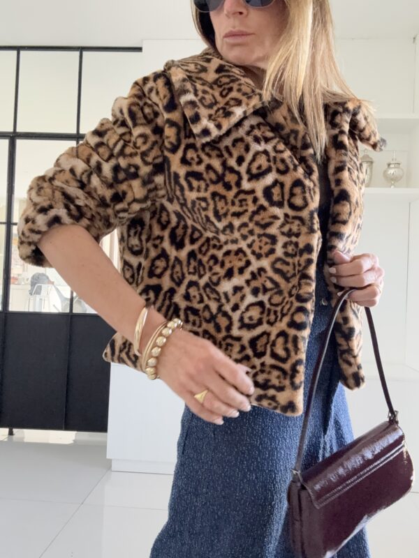 Chaqueta piel animal print - Image 4