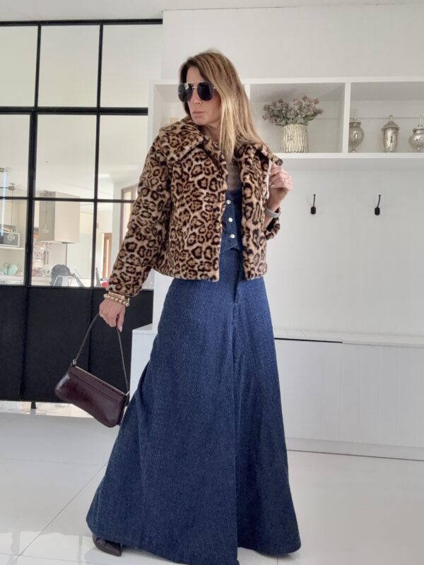 Chaqueta piel animal print - Image 7