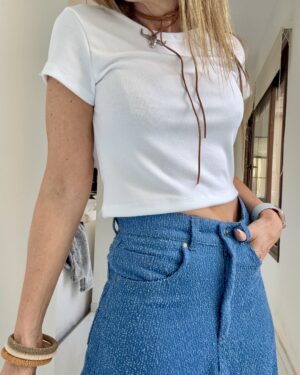Remera mora Morley vintage off white
