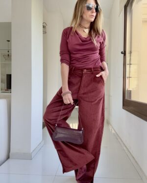Pantalon GOT pana guinda