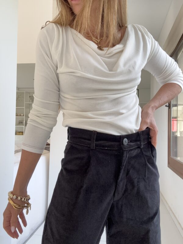 Remera Buche off white lanilla fina - Image 9