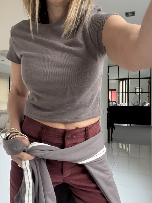 Remera mora Morley vintage chocolate - Image 8
