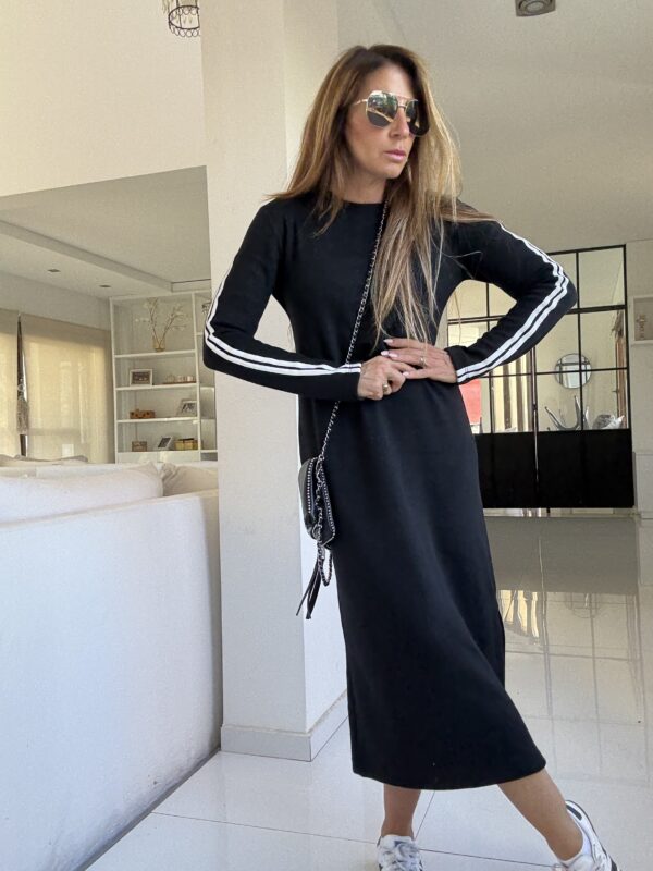 Vestido soft lanilla negro