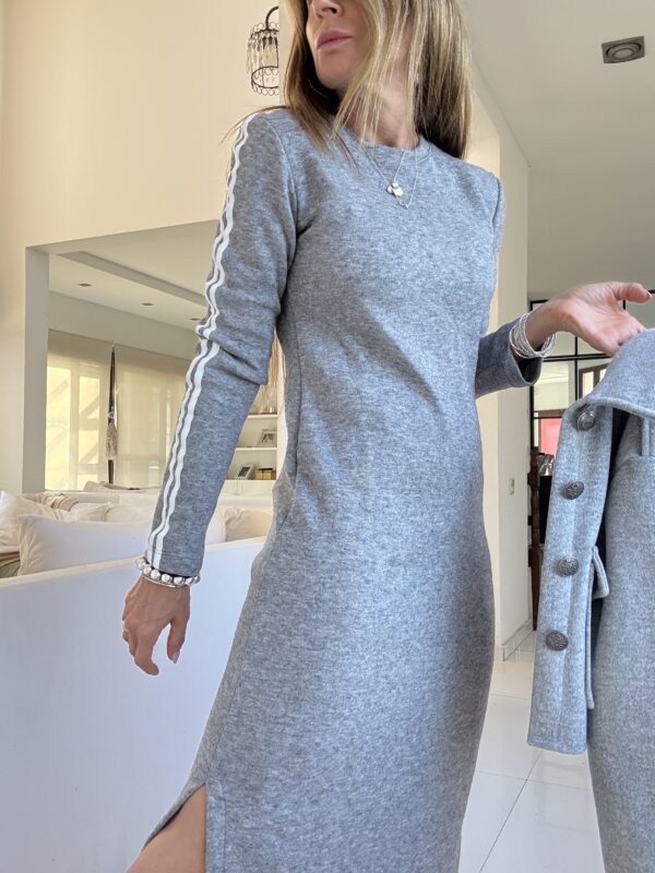 Vestido soft lanilla gris melange - Image 4