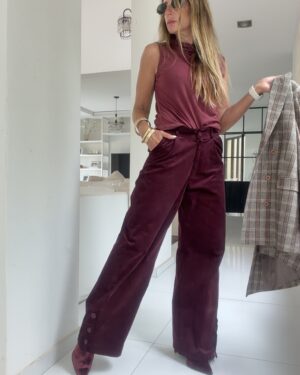 Pantalon GOT pana guinda