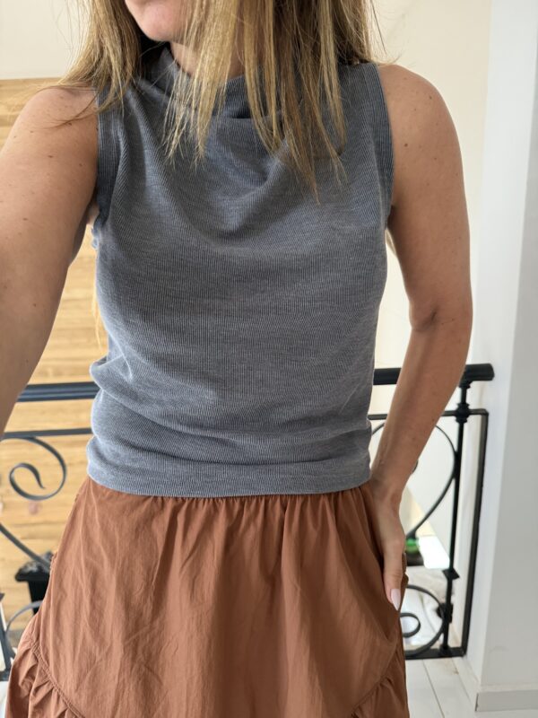 Musculosa Capuccino Morley azul vintage