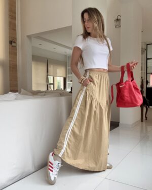 Falda  Hanói  camel con vivos