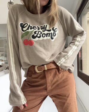 Buzo Tai cherry tostado