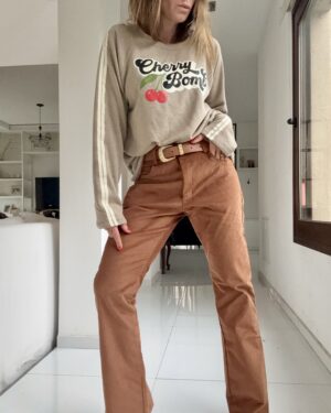Pantalón Dumbo corderoy habano