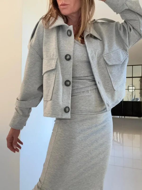 Falda Magic Kingdom gris vivos off white coleccion invernalia - Image 5