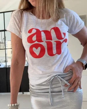 Remera smallest blanca amour
