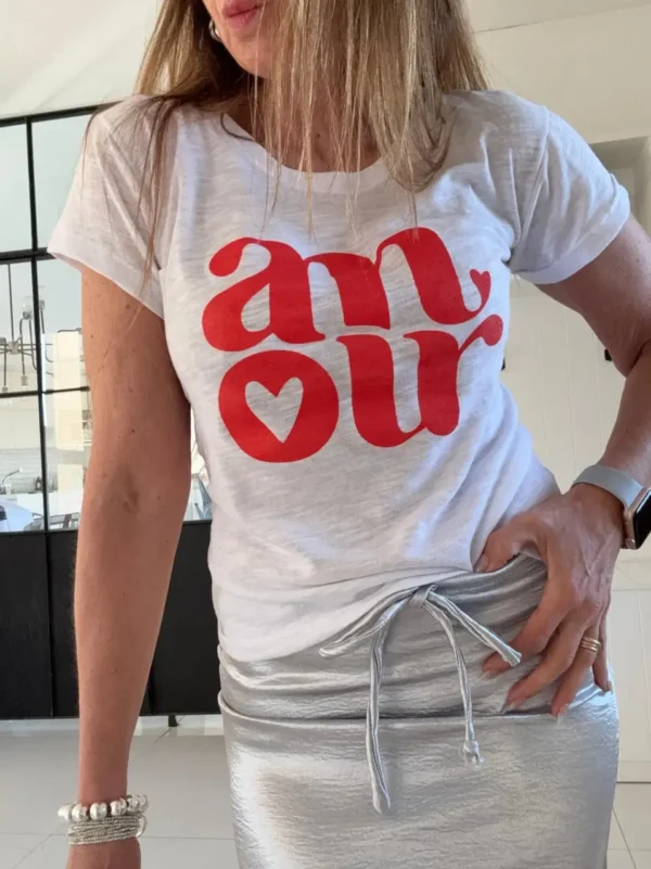 Remera smallest blanca amour