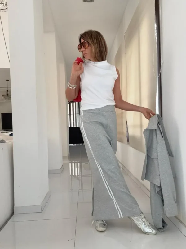 Falda Ayra gris vivos off white coleccion invernalia - Image 11