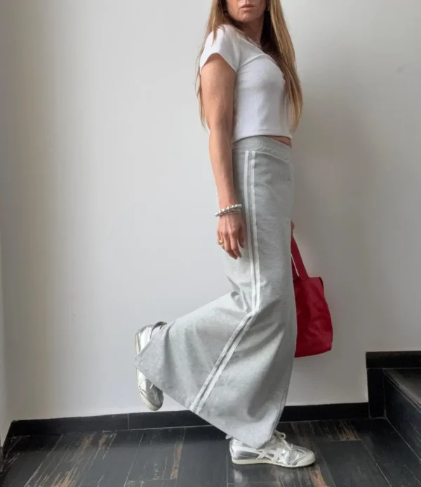 Falda Ayra gris vivos off white coleccion invernalia - Image 12