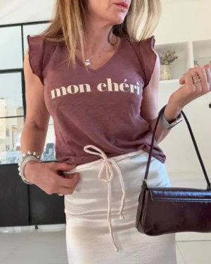 Remera ewa bordo flame mon cheri