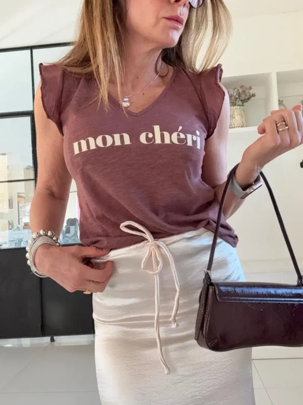 Remera ewa bordo flame mon cheri