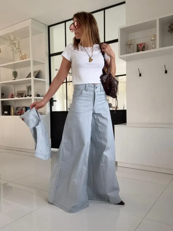 Pantalón Iconic  rayado azul - Image 7
