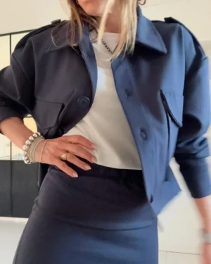 Chaqueta Catelyn marino coleccion invernalia