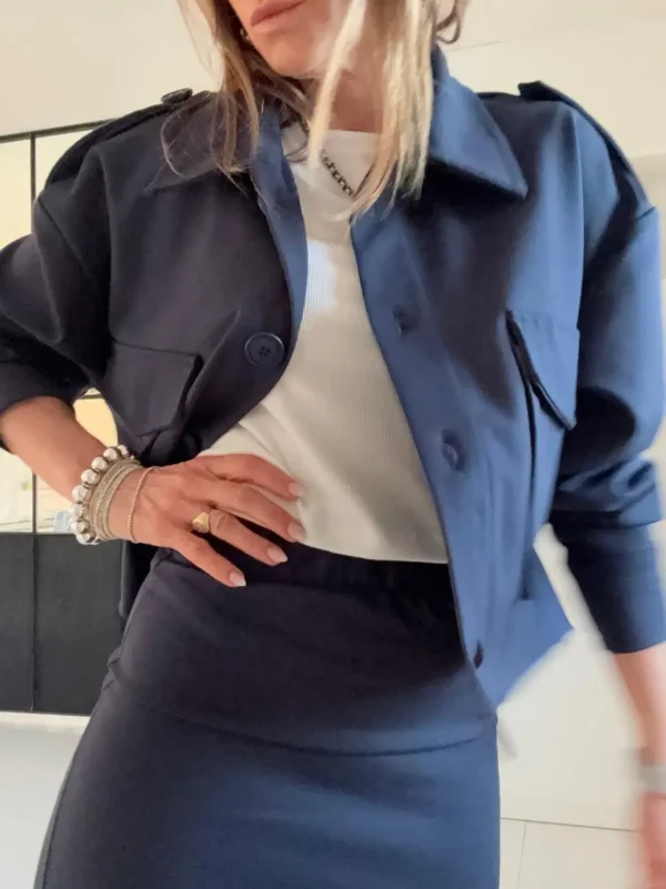 Chaqueta Catelyn marino coleccion invernalia