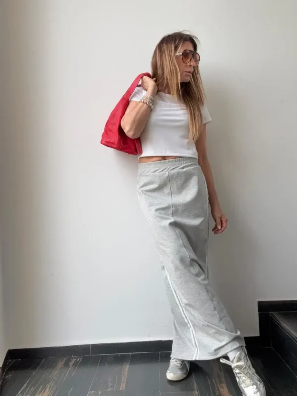 Falda Ayra gris vivos off white coleccion invernalia - Image 17