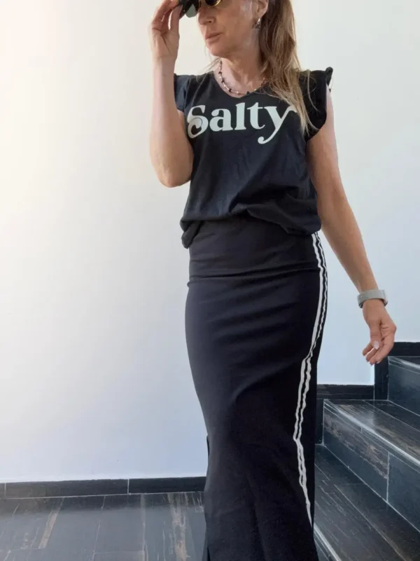 Remera ewa negra flame Salty - Image 8