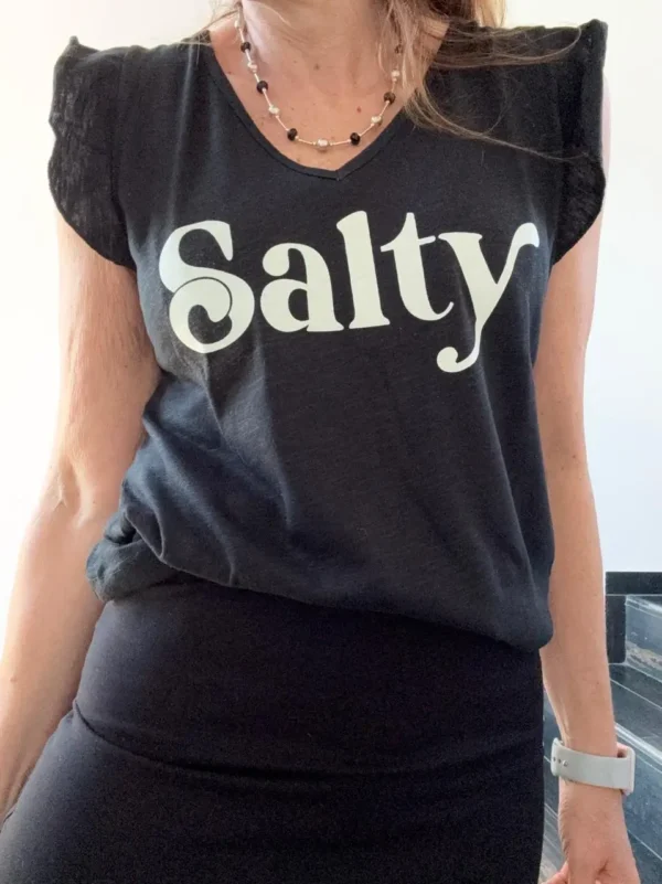 Remera ewa negra flame Salty - Image 7