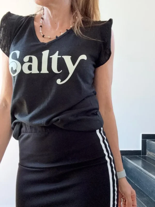 Remera ewa negra flame Salty - Image 9