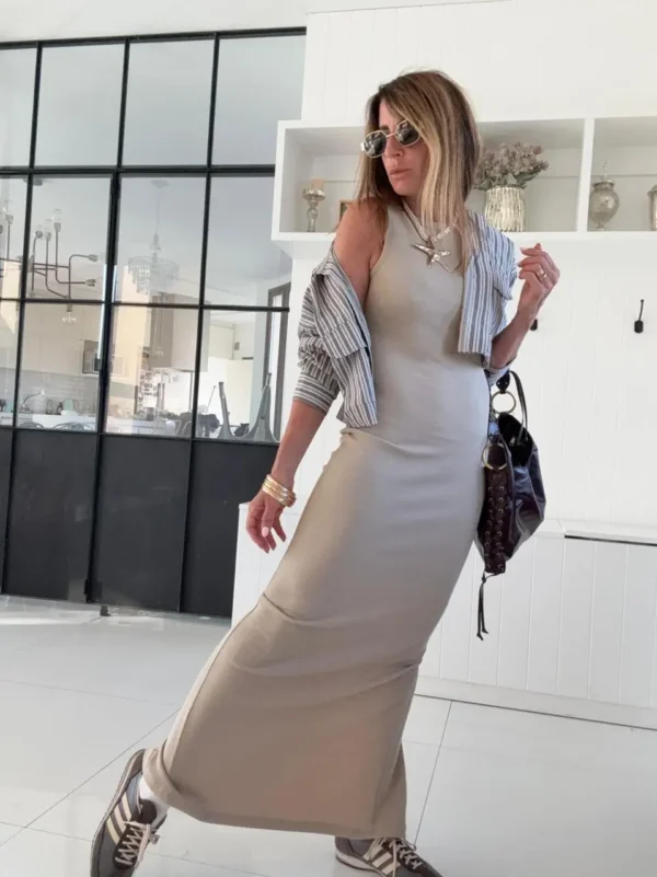 Vestido Morley vintage arena - Image 3