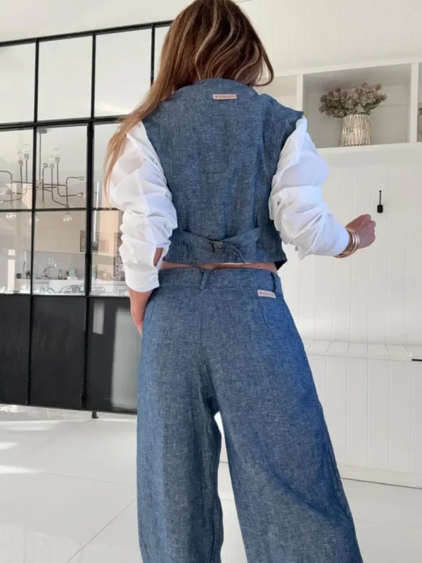 Chaleco lino 100% denim - Image 6