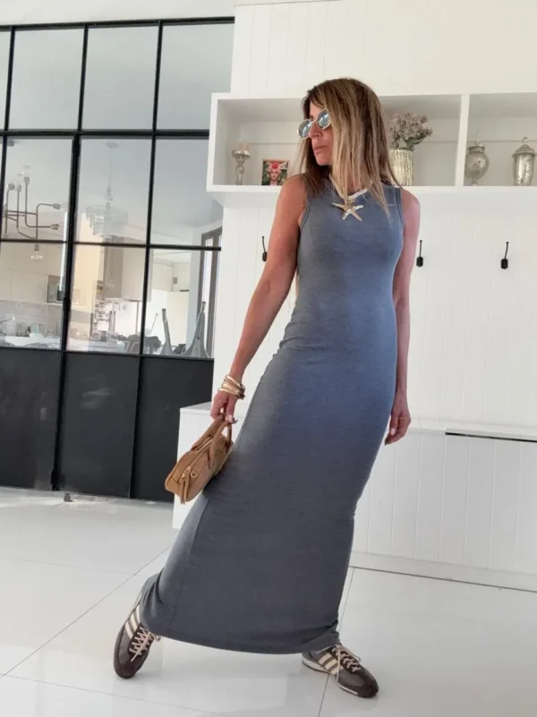 Vestido Morley vintage azulino - Image 6