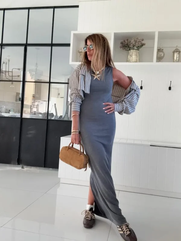 Vestido Morley vintage azulino - Image 7