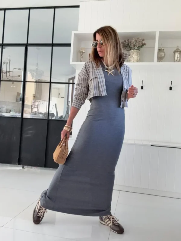 Vestido Morley vintage azulino - Image 3