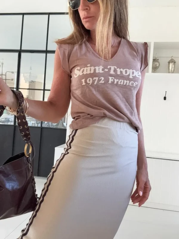 Remera ewa flame bordo saint tropez - Image 3