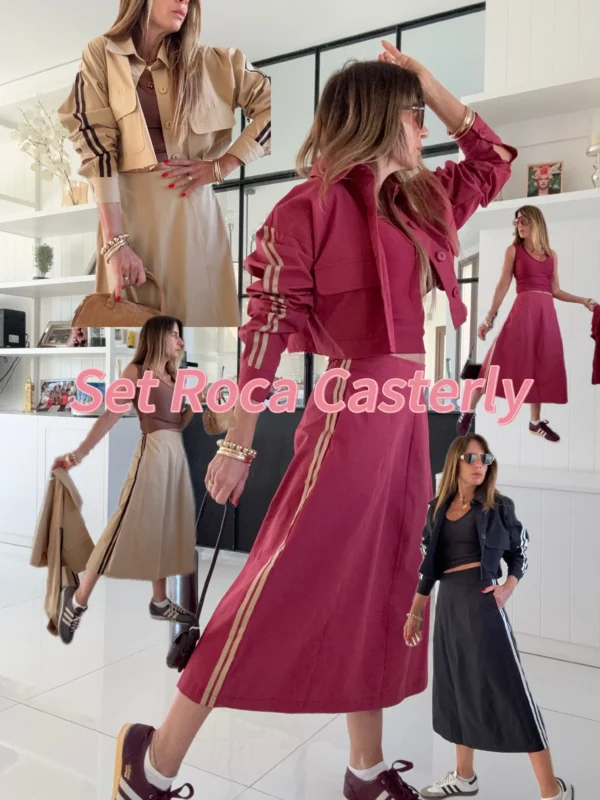 Falda Roca Casterly guinda vivos camel - Image 2