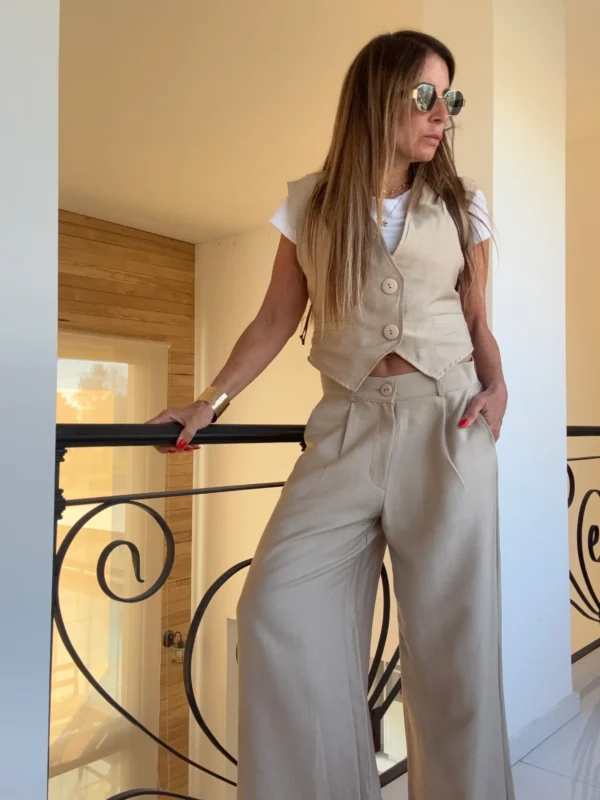 Pantalon sastrero ritta  lino Delhi arena - Image 3