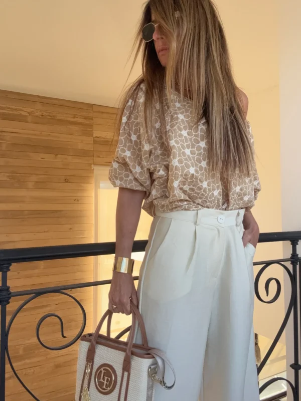 Blusa orange canela bordada - Image 12