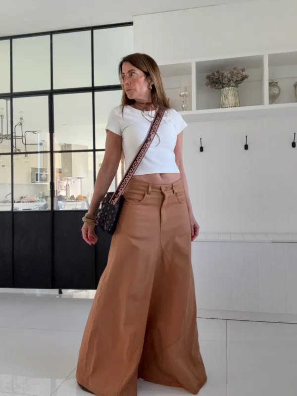 Falda crush ddl gabardina importada - Image 7