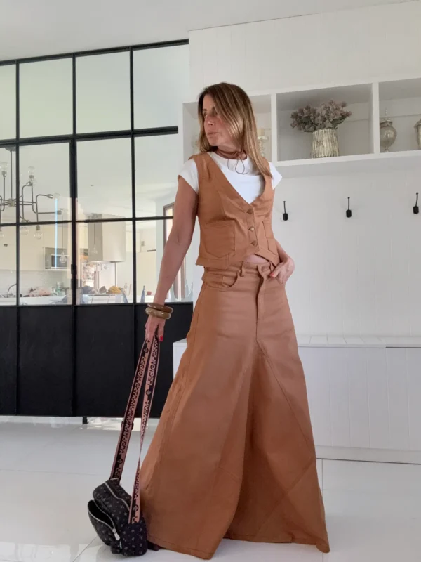 Falda crush ddl gabardina importada - Image 12