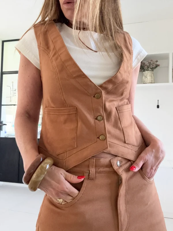 Falda crush ddl gabardina importada - Image 13