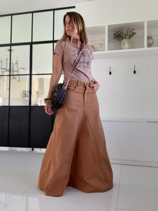 Falda crush ddl gabardina importada - Image 19