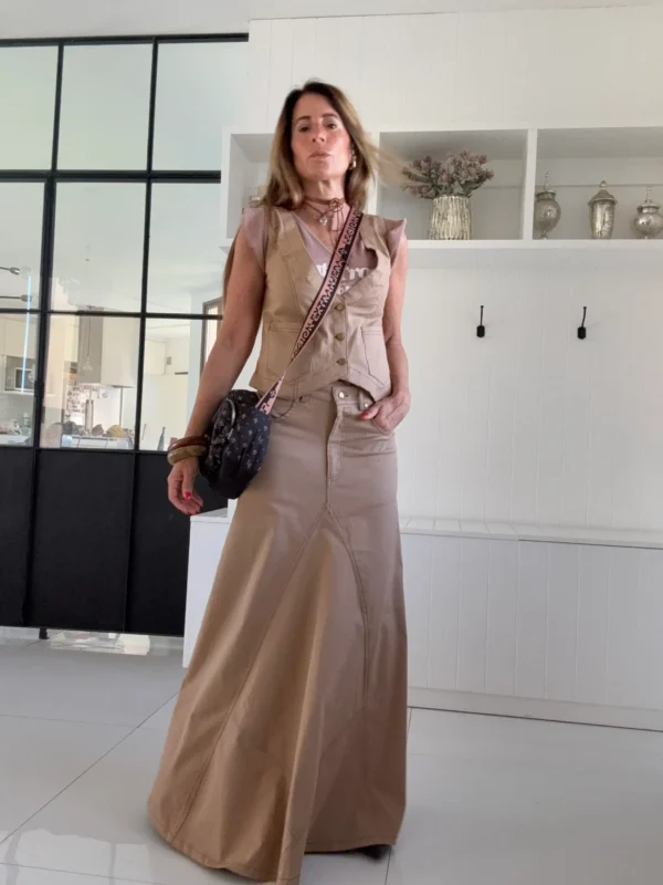 Falda crush tostada - Image 31