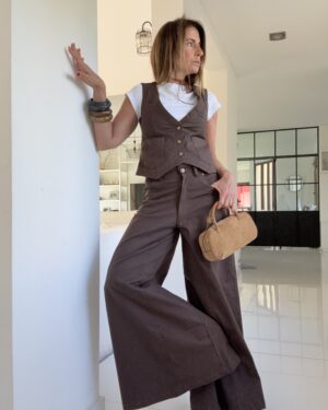 Pantalón Iconic  chocolate