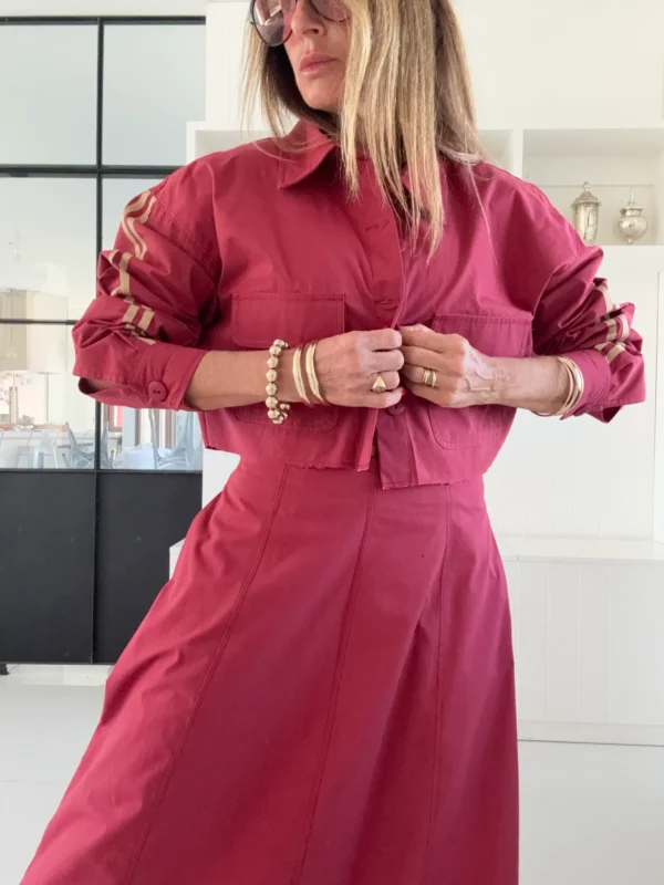 Falda Roca Casterly guinda vivos camel - Image 19